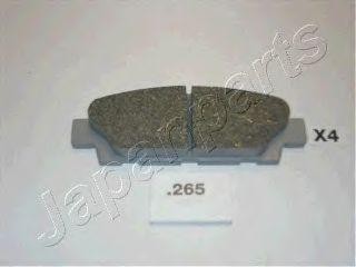 Комплект тормозных колодок, диско PP-265AF JAPAN PARTS GROUP