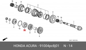 Деталь 91004PC8J01 HONDA