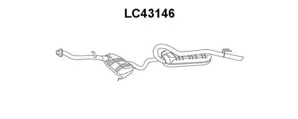 Глушитель выхлопных газов конечный LC43146 VENEPORTE