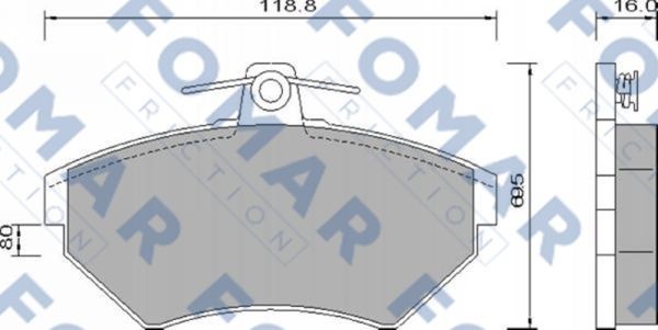 Колодки тормозные дисковые 51634281 ROULUNDS BRAKING