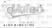 Генератор 437310 VALEO PHC