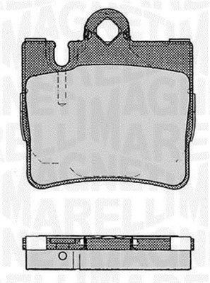 Комплект тормозных колодок, диско 430216170403 MAGNETI MARELLI