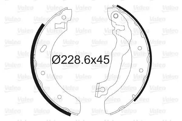 Колодки тормозные барабанные 562566 VALEO PHC