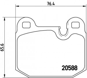 Комплект тормозных колодок, диско P 06 006 BREMBO