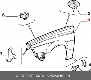 Деталь 60526495 ALFA FIAT LANCIA
