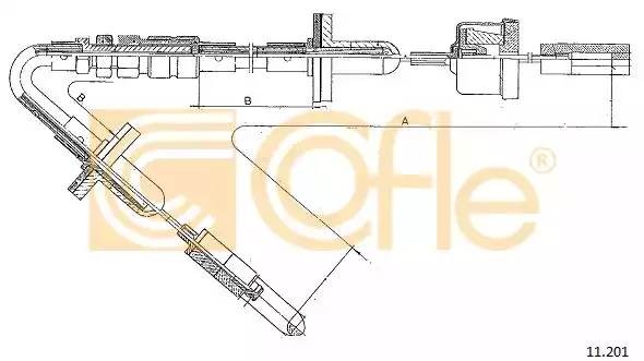 Трос сцепления 11201 COFLE