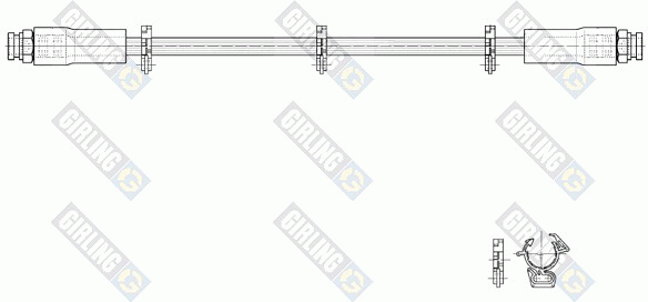 Тормозной шланг 9001297 GIRLING
