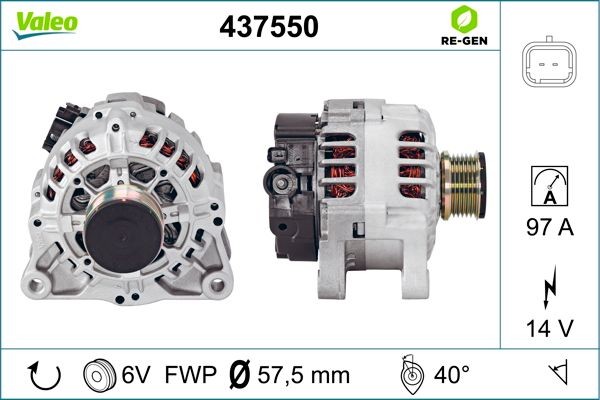Генератор 437550 VALEO PHC