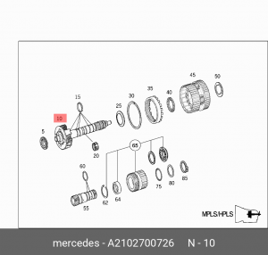 Вал МКПП A2102700726 MERCEDES BENZ