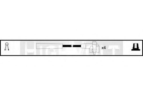 Ккомплект проводов зажигания OEF089 STANDARD