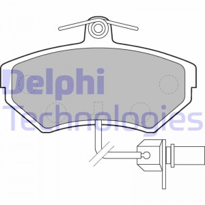 Комплект тормозных колодок, диско LP1631 DELPHI