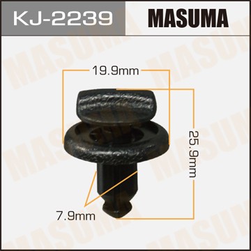 Клипса крепежная KJ2239 MASUMA