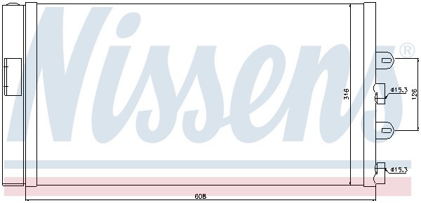 Конденсатор, кондиционер 94669 NISSENS