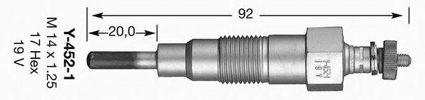Свеча накаливания 5026 NGK NTK