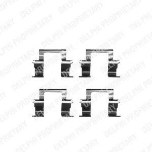 Комплектующие, колодки дискового тормоза LX0283 DELPHI