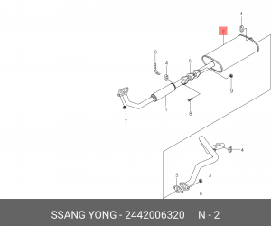 Деталь 2442006320 SSANG YONG