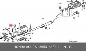 Лямбда-зонд 36531-P3F-902 HONDA