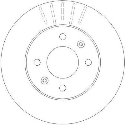 Тормозной диск 562273B BENDIX JURID
