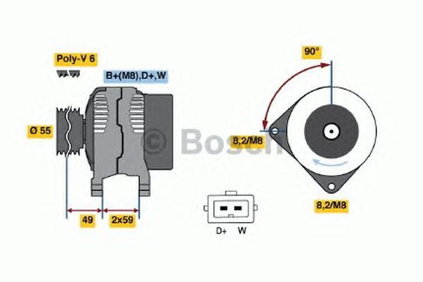 Генератор 0123310001 BOSCH
