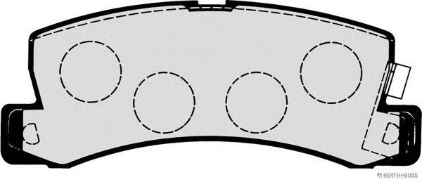 Колодки тормозные дисковые J3612005 H B JAKOPARTS NIPPARTS