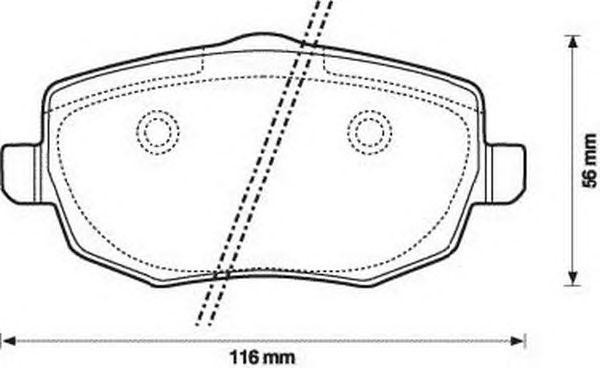 Комплект тормозных колодок, диско 573144B BENDIX JURID