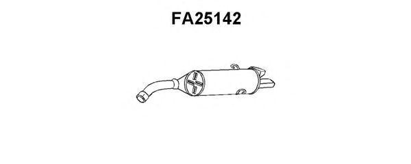 Глушитель выхлопных газов конечный FA25142 VENEPORTE