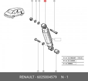 Амортизатор подвески 6025004579 RENAULT