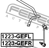 Стойка стабилизатора 1223-GEFR FEBEST