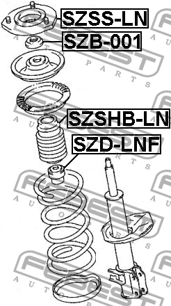 Пыльник амортизатора подвески SZSHB-LN FEBEST