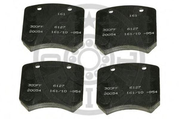 Комплект тормозных колодок, диско 6127 OPTIMAL