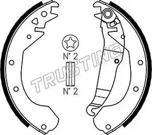 Комплект тормозных колодок 073163 TRUSTING