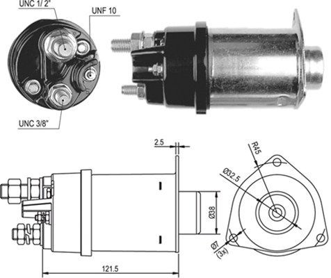 Тяговое реле, стартер 940113050026 MAGNETI MARELLI