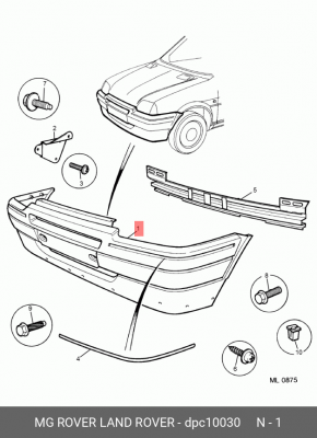 Буфер DPC10030 MG ROVER LAND ROVER