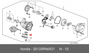 Коммутатор, система зажигания 30120PA6921 HONDA