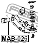 Сайлентблок MAB-026 FEBEST