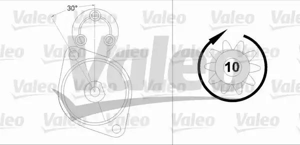 Стартер 458223 VALEO PHC
