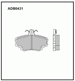 Колодки тормозные дисковые ADB0431 ALLIED NIPPON