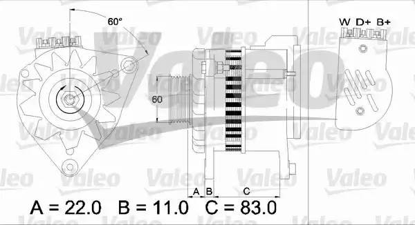 Генератор 437051 VALEO PHC