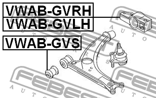 Сайлентблок VWAB-GVS FEBEST
