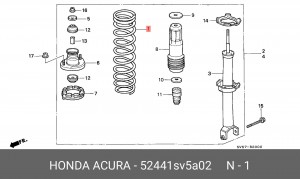 Пружина ходовой части 52441SV5A02 HONDA