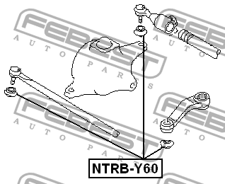 Наконечник рулевой тяги NTRB-Y60 FEBEST
