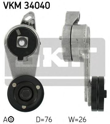 Натяжной ролик, поликлиновой  ремень VKM34040 SKF
