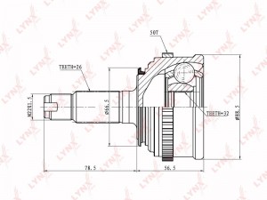 ШРУС CO-3407A LYNXAUTO