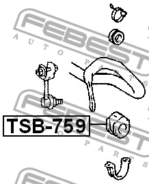 Втулка стабилизатора TSB-759 FEBEST