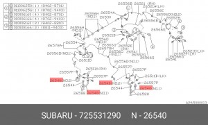 Тормозной шланг 725531290 SUBARU