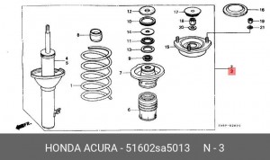 Амортизатор 51602SA5013 HONDA