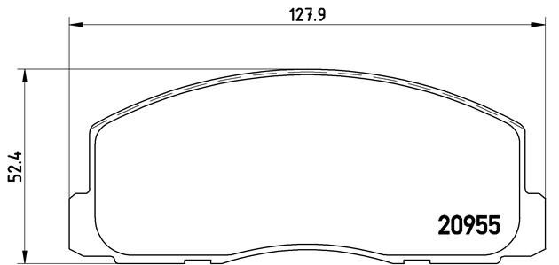 Комплект тормозных колодок, диско P 54 006 BREMBO