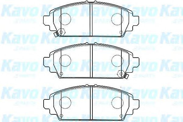 Комплект тормозных колодок, диско BP2046 KAVO PARTS