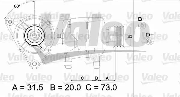 Генератор 437310 VALEO PHC