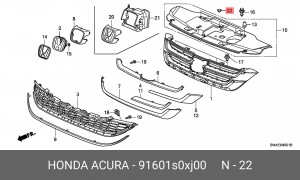 Деталь 91601S0XJ00 HONDA